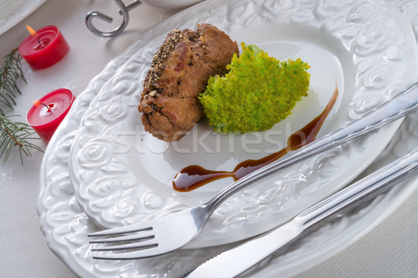 tasty cattle roulades Stock photo © Dar1930
