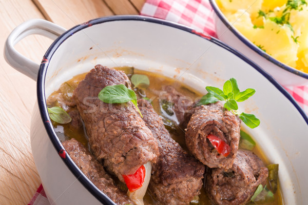  beef rouladen Stock photo © Dar1930