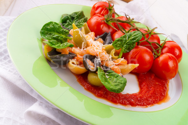 Stok fotoğraf: Kuzey · deniz · ıspanak · gıda · restoran · salata