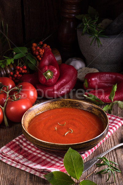 Paprika-Tomaten -Soup  Stock photo © Dar1930