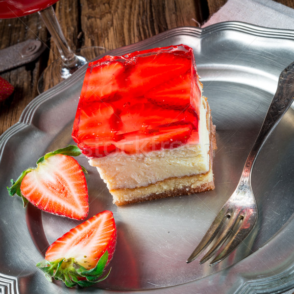 Fraise alimentaire feuille fruits dessert [[stock_photo]] © Dar1930