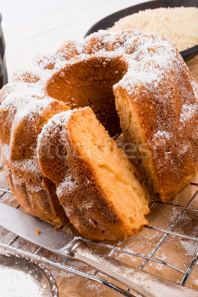 Foto stock: Torta · arroz · harina · placa · comer · postre