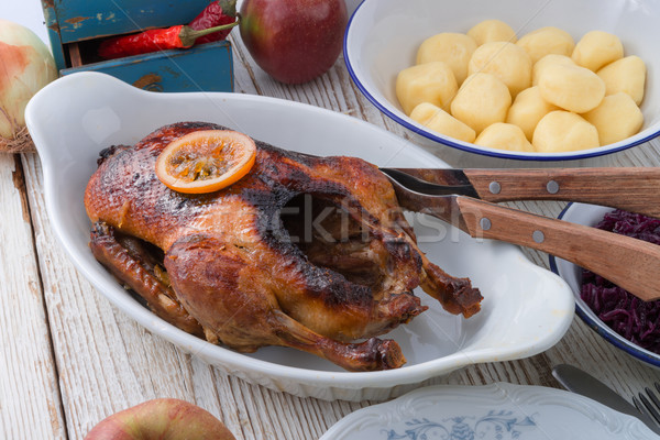 	duck with dumplings and pickled plum Stock photo © Dar1930