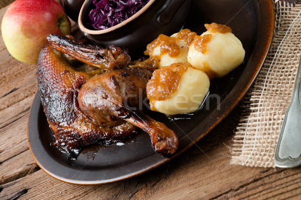  duck with dumplings and pickled plum Stock photo © Dar1930