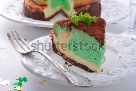 Stock photo: peppermint cake