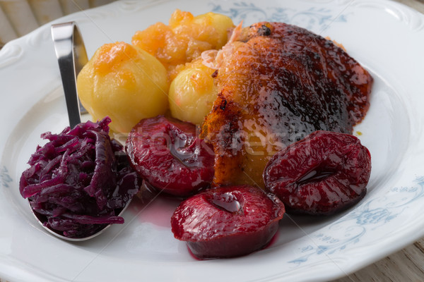  duck with dumplings and pickled plum Stock photo © Dar1930