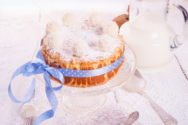 kokos quark cake Stock photo © Dar1930