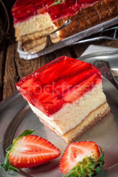 Fraise alimentaire feuille fruits dessert [[stock_photo]] © Dar1930