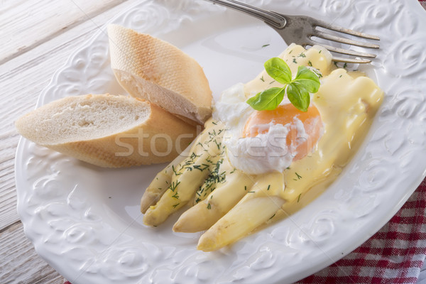 Asparagus with sauce  Stock photo © Dar1930