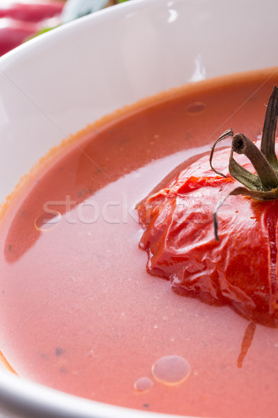 томатный суп продовольствие фон красный овощей еды Сток-фото © Dar1930
