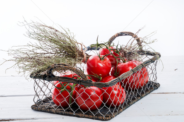 tomatoes in the basket Stock photo © Dar1930