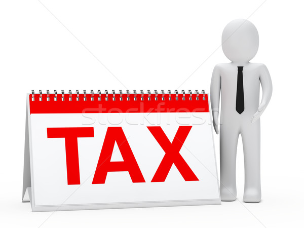 businessman tax calendar Stock photo © dariusl