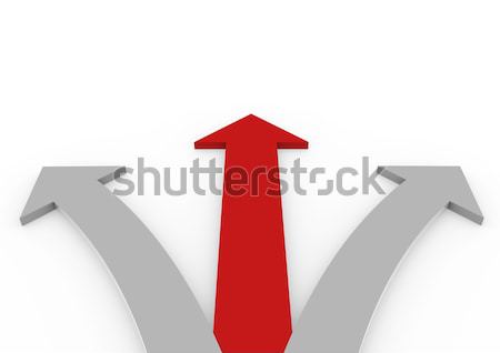 3d red gray arrows high Stock photo © dariusl