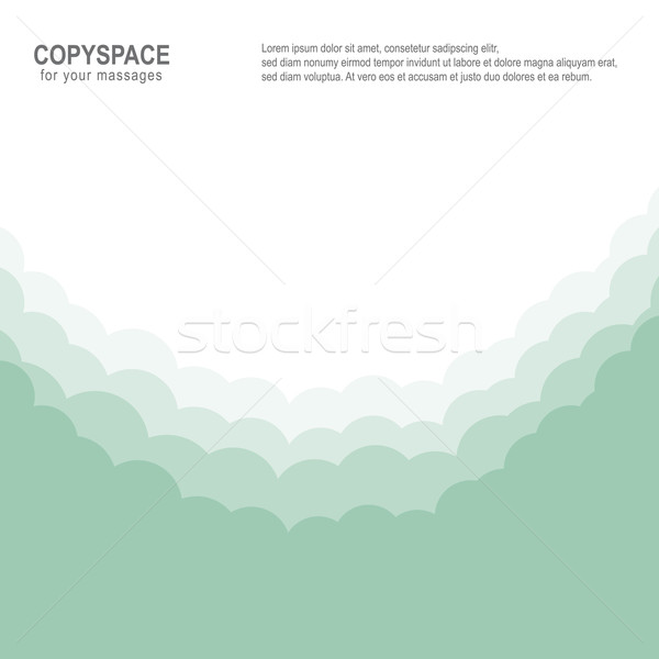cloud heaven green white isolated background Stock photo © dariusl