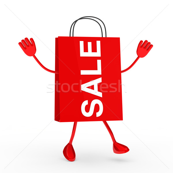 Red sale bag Stock photo © dariusl