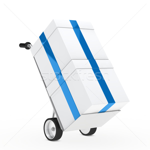 gift box hand truck Stock photo © dariusl