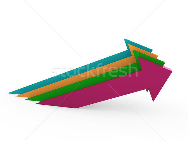 3d arrow high colorful success Stock photo © dariusl