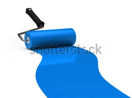 3d paint roller pink Stock photo © dariusl