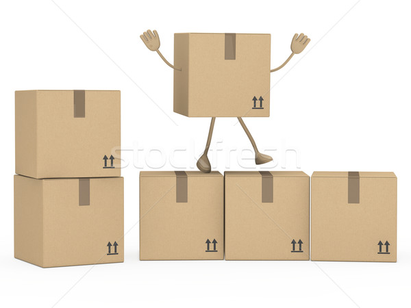 Pakiet fali ręce biały szczęśliwy polu Zdjęcia stock © dariusl