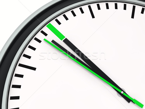 3D czasu zielone zegar działalności odliczanie Zdjęcia stock © dariusl