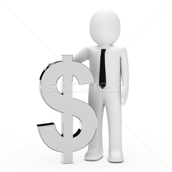 Businessman hold dollar Stock photo © dariusl