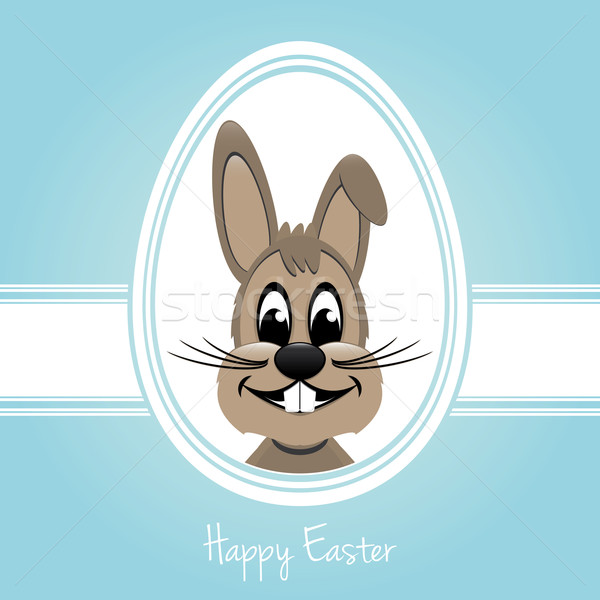 happy easter bunny white egg Stock photo © dariusl