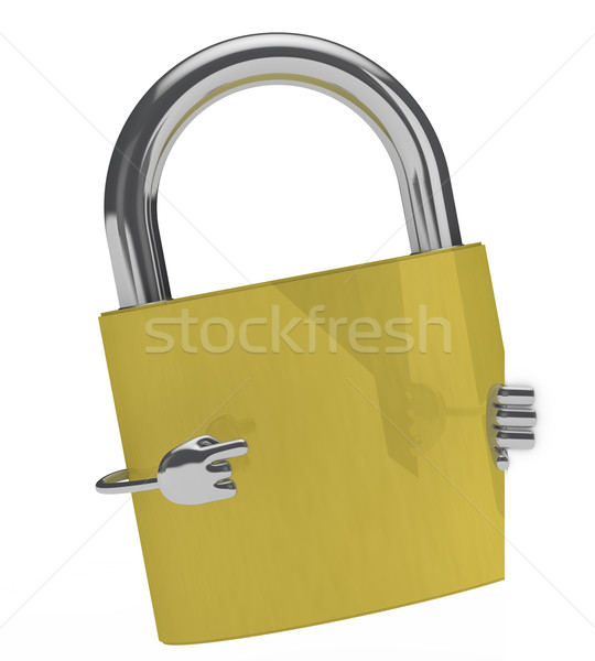 lock figure Stock photo © dariusl