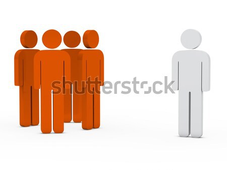 business team leader orange Stock photo © dariusl