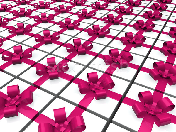 3d pink gift  Stock photo © dariusl