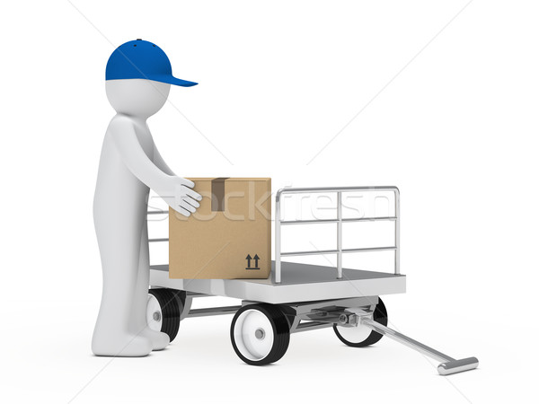 figure pick up package  Stock photo © dariusl