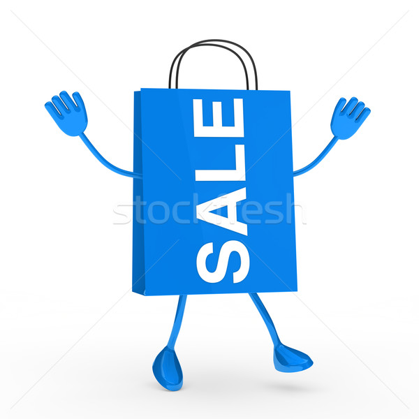 Blue sale bag Stock photo © dariusl
