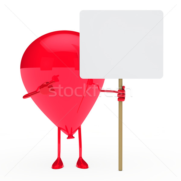 ballon hold billboard Stock photo © dariusl