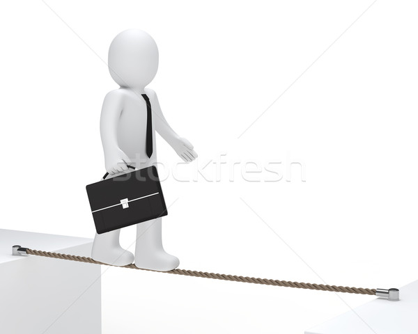 businessman to balance Stock photo © dariusl
