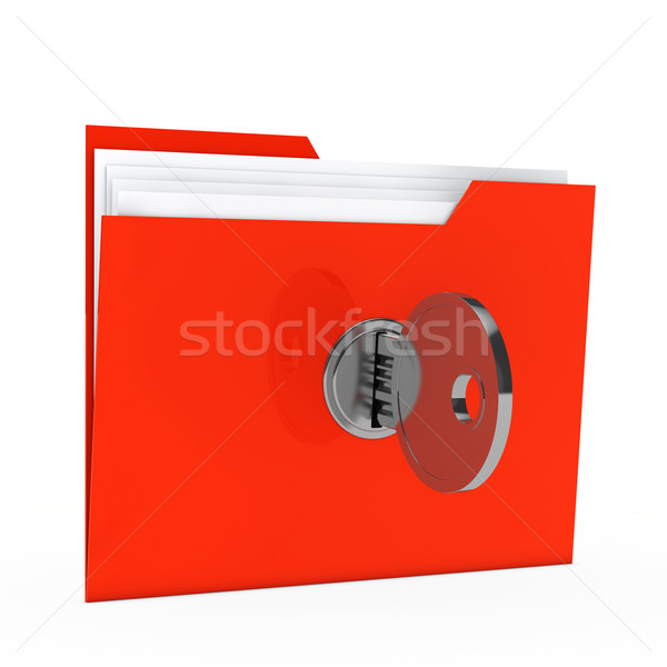 folder with key Stock photo © dariusl