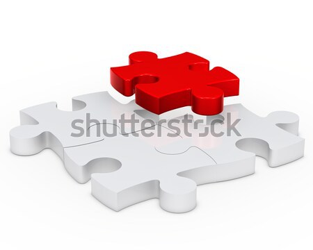 puzzle red Stock photo © dariusl