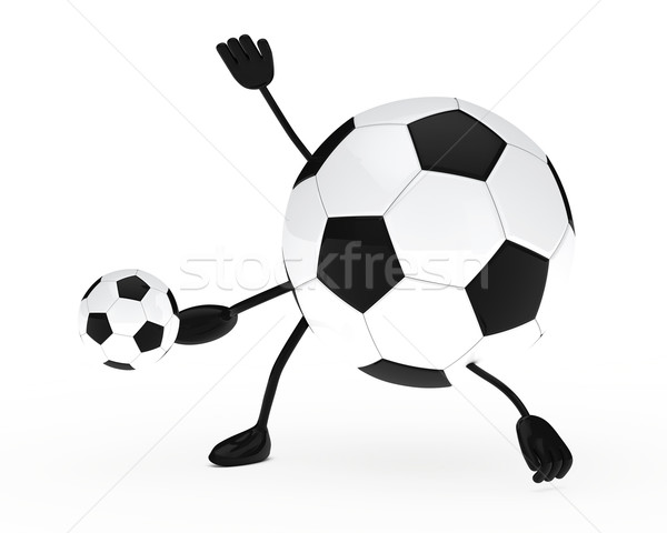Football chiffre balle blanche football sport Photo stock © dariusl