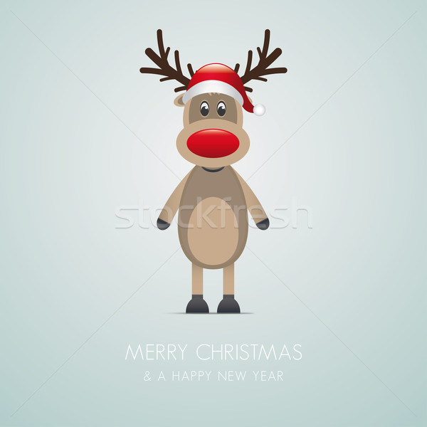 reindeer red nose Stock photo © dariusl