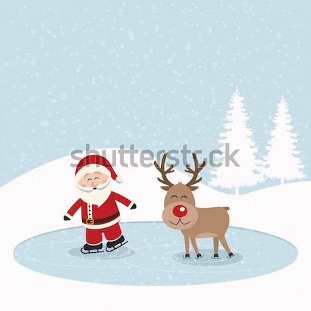 rudolph reindeer red nose Stock photo © dariusl