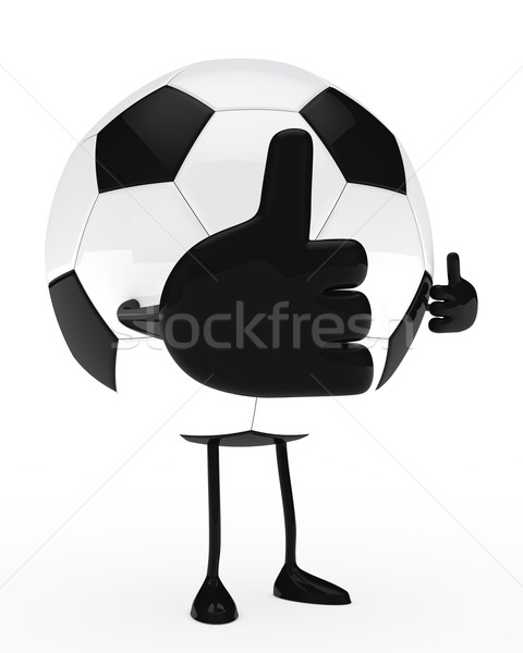 football figure big thumb Stock photo © dariusl