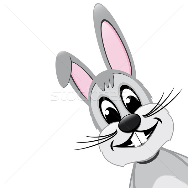 復活節兔子 看 側 孤立 白 復活節 商業照片 © dariusl