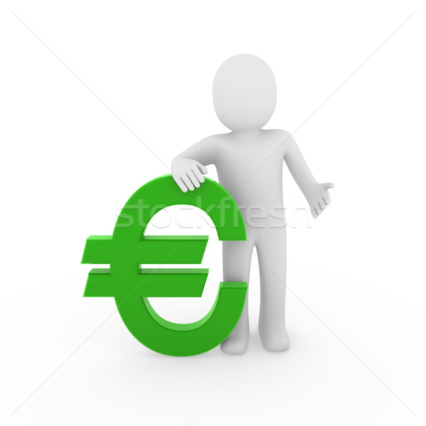 3d human euro Stock photo © dariusl