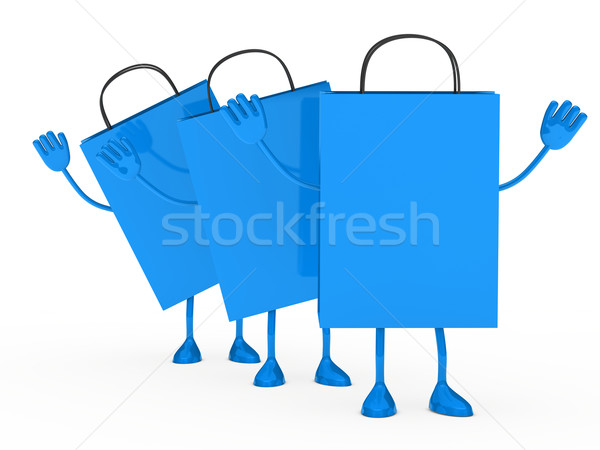 Blue sale percent bags wave  Stock photo © dariusl