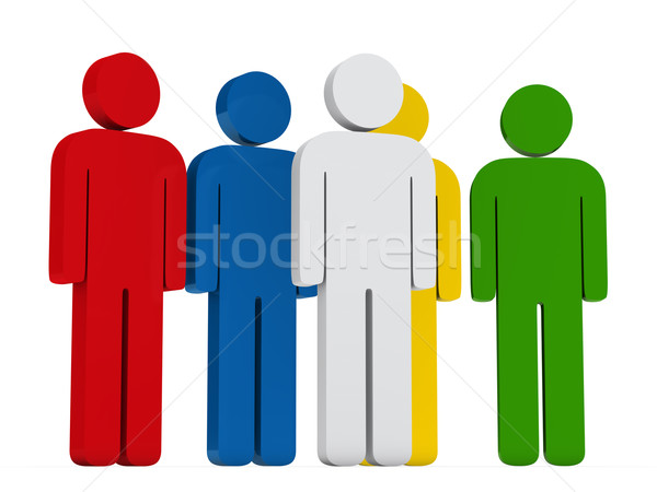 leadership colorful team group Stock photo © dariusl
