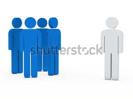 business team leader blue Stock photo © dariusl