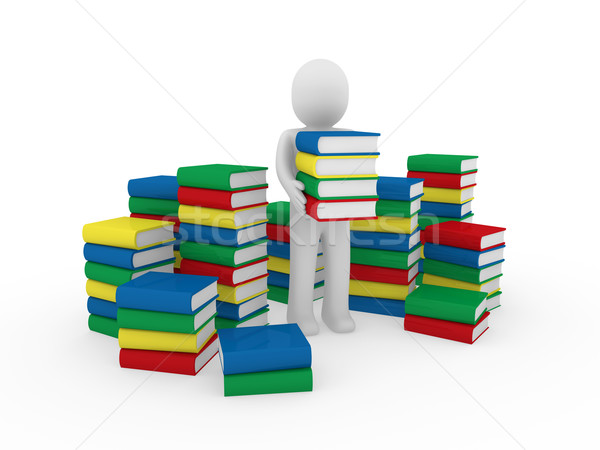 3d human book Stock photo © dariusl