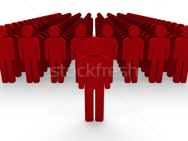 3d red team group  Stock photo © dariusl