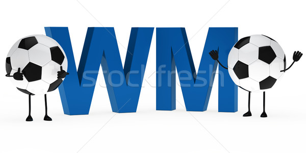 football figure wm Stock photo © dariusl