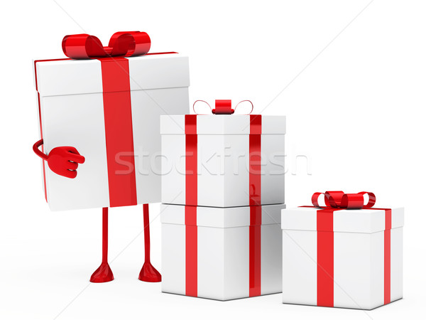 gift box figure point Stock photo © dariusl
