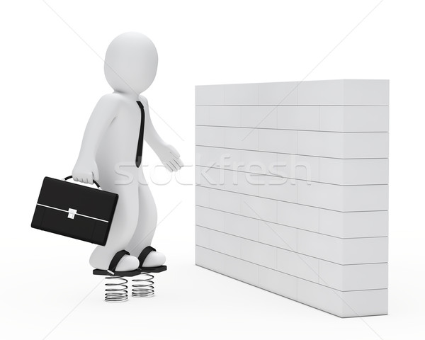 business man jump Stock photo © dariusl
