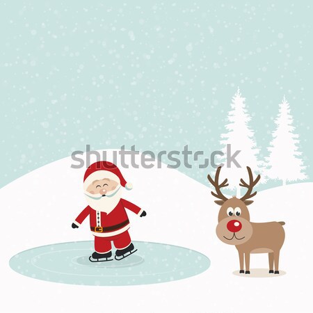 rudolph reindeer red nose Stock photo © dariusl